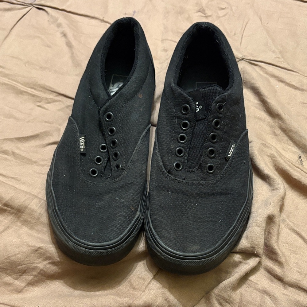 Vans Men's Black Canvas Sneakers